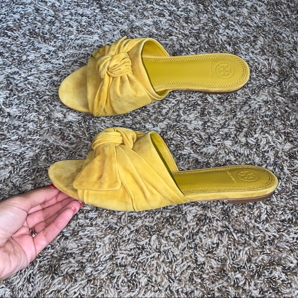 SOLD New Tory Burch Annabelle Bow Slides Sandals - Picture 4 of 6